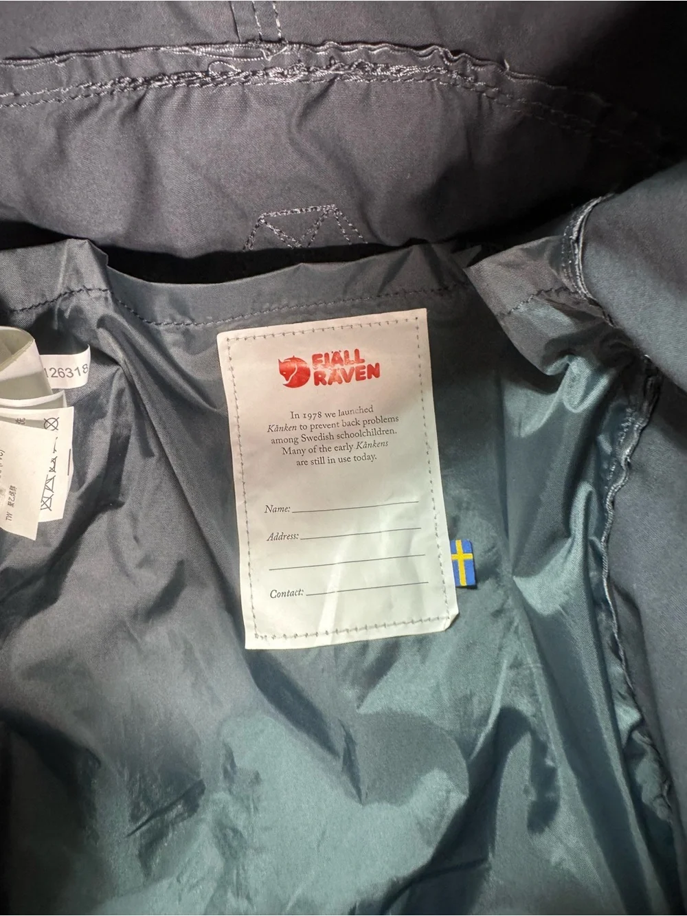 Fjallraven Kanken Classic Backpack Blue Gray Bag 23510 Everyday Preppy Storage